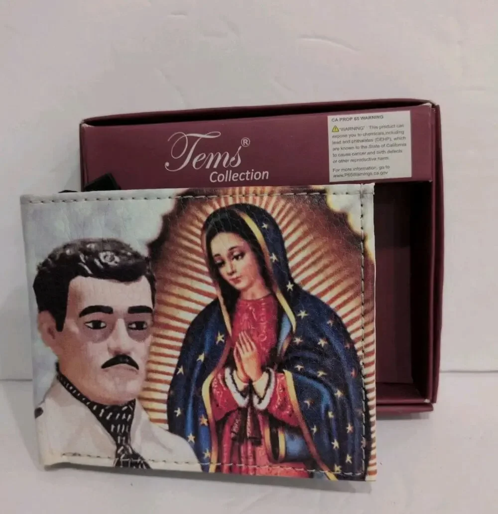 Wallet Virgin de Guadalupe & Malverde Imprint Mens Bi-Fold Tems